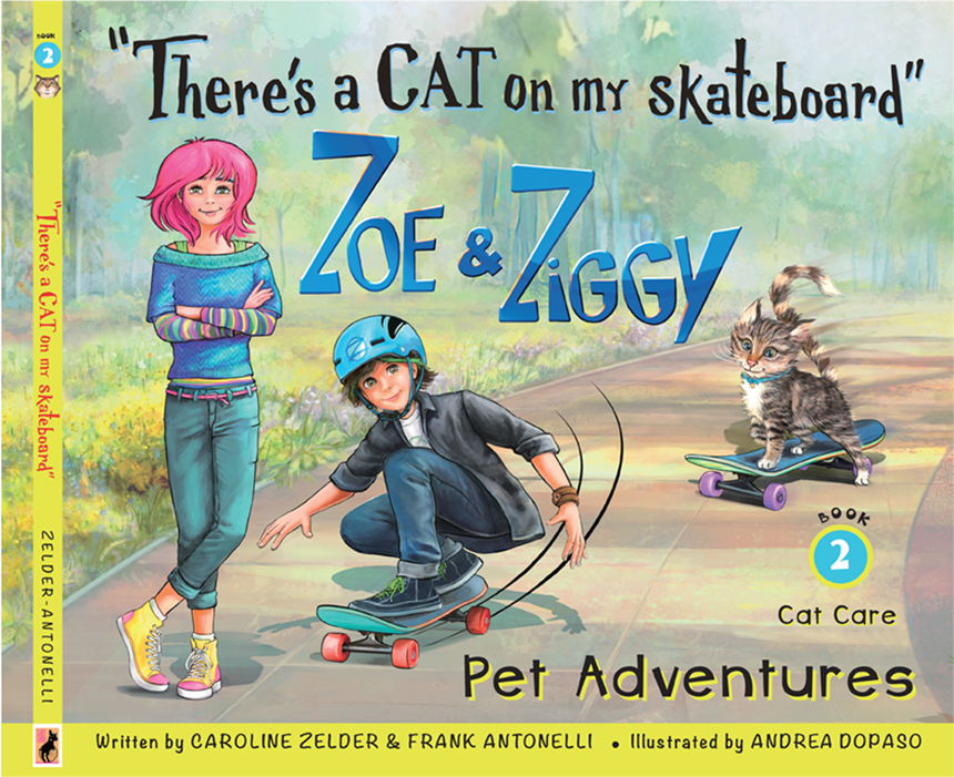 Zoe and Ziggy Pet Adventures, There's a CAT on my skateboard, pet care for kids